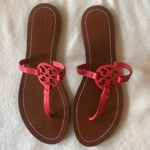 Tory Burch red flat sandals